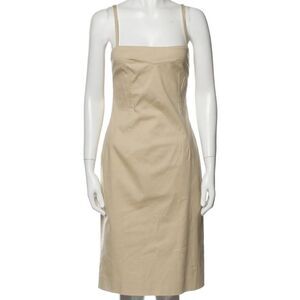 Dolce & Gabanna Square Neckline Knee-Length Dress White